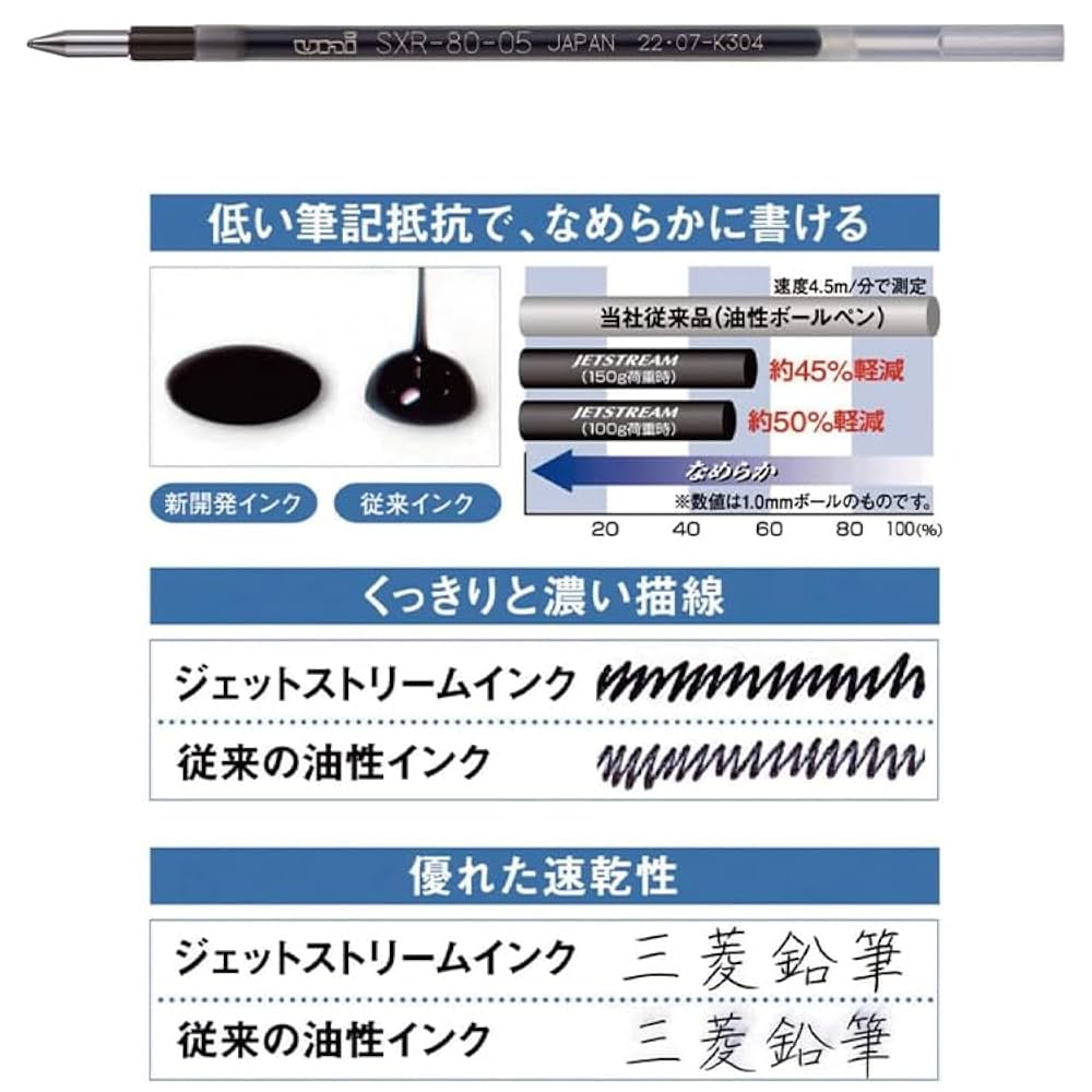 Amazon | 【5本入パック×2個】 三菱鉛筆 ボールペン 替芯 黒